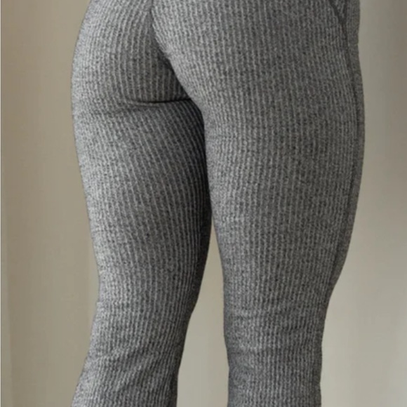 ECHT Women's Gray Flare Knit Pants - Picture 2 of 11